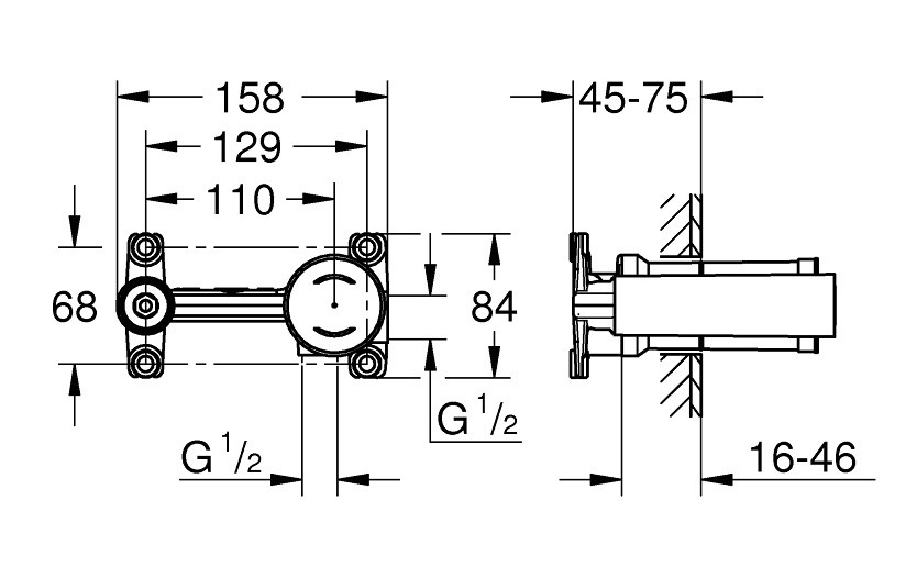 GROHE 壁式面用龍頭